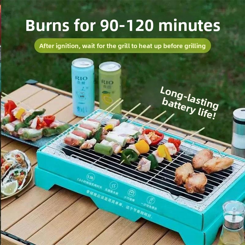 Japanese Outdoor Camping Brand - Portable Disposable Camping Charcoal BBQ Grill