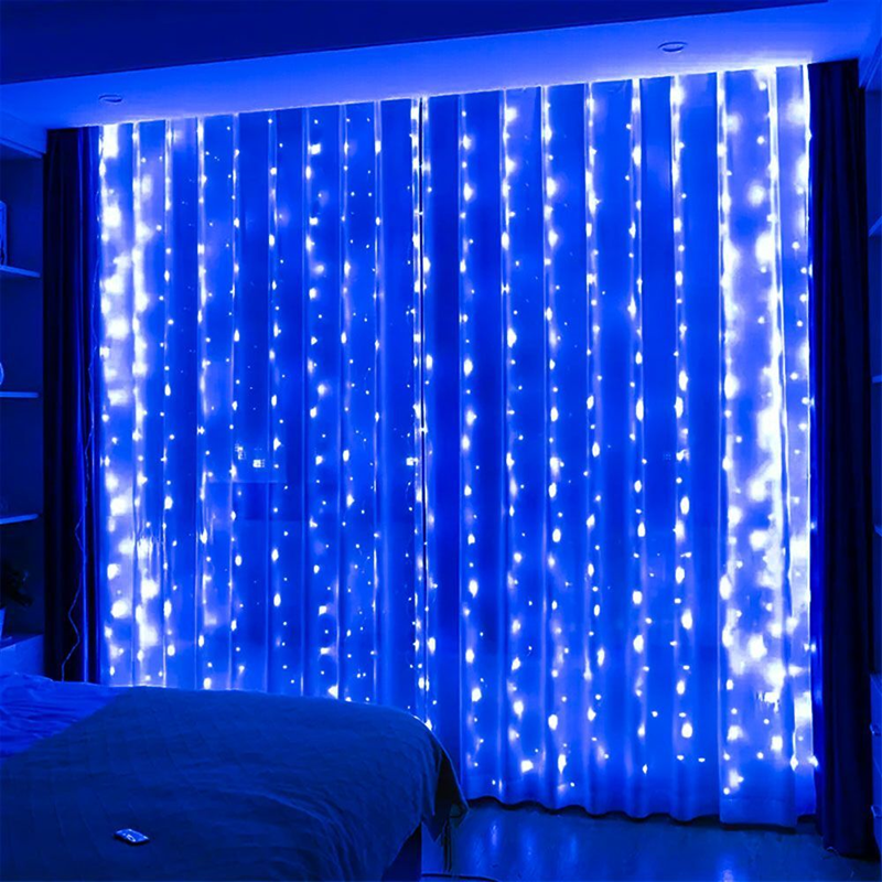 Outdoor Camping Lights String - 6x3M LED USB Curtain String Fairy