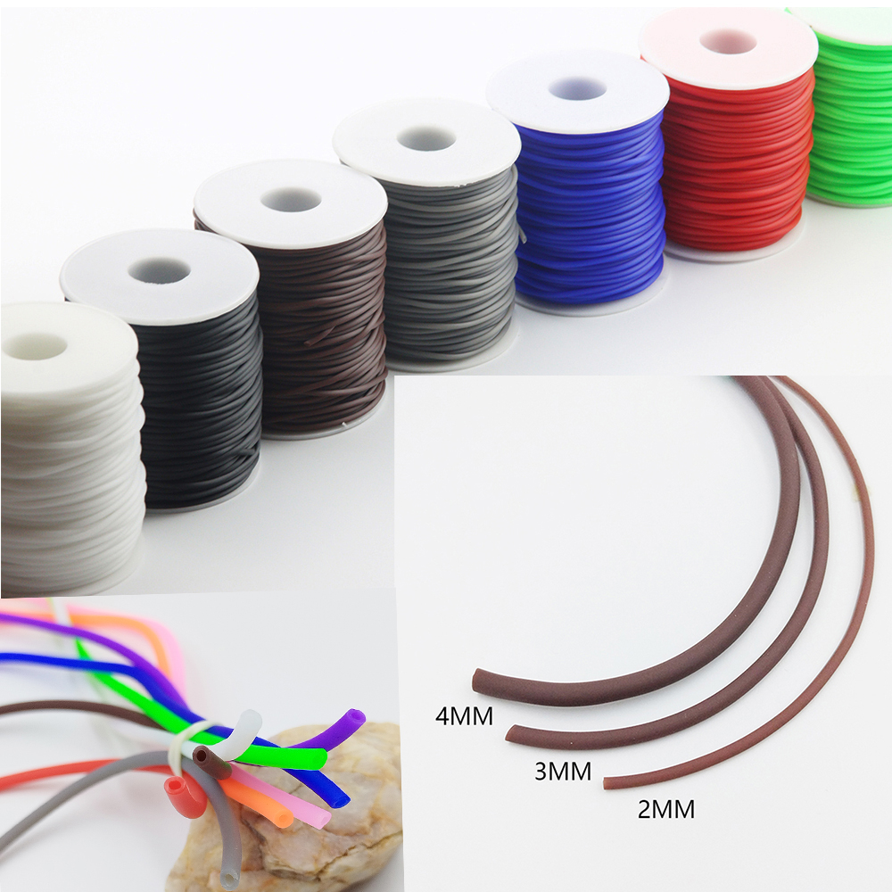 Paracord Bracelet - 2M 2/3/4MM Hollow Rubber Tube Rope