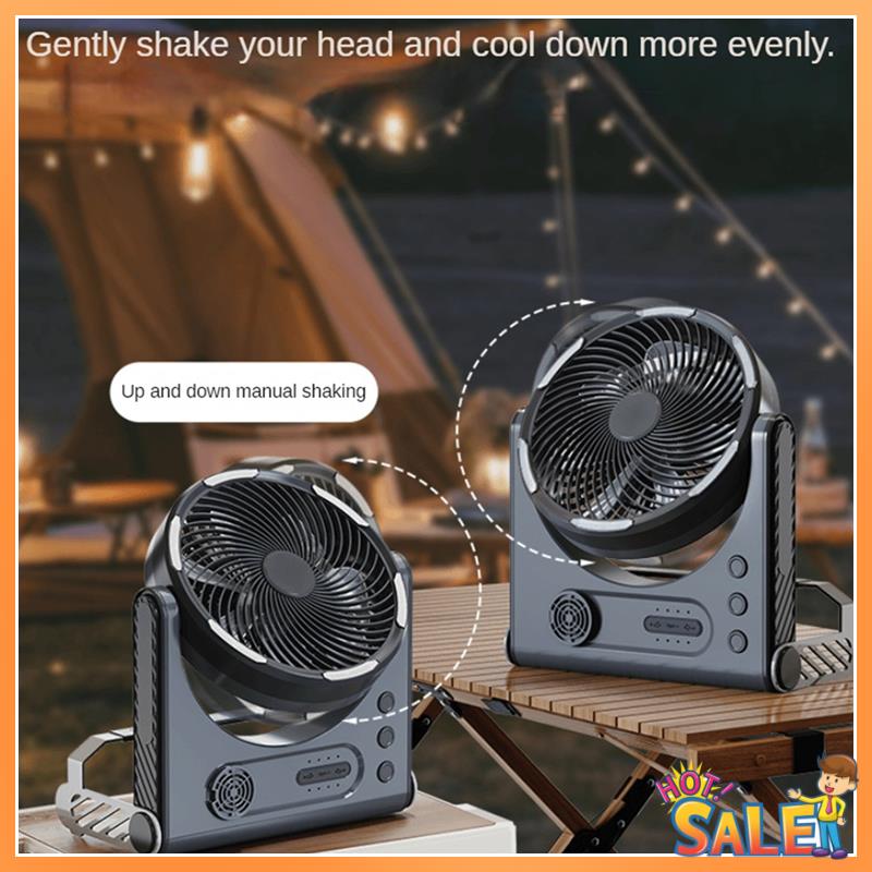 Outdoor Camping Fans - AB68 Camping Fan With LED Lighting