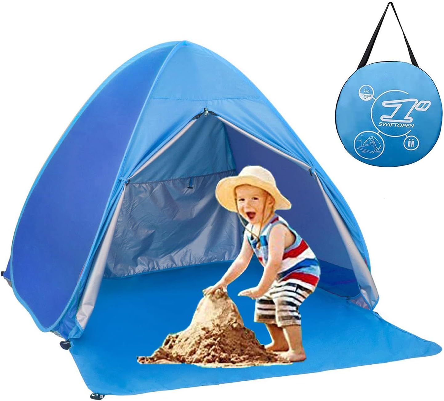 Outdoor Camping Kids Activities - Pop Up Beach Tent Shade Sun