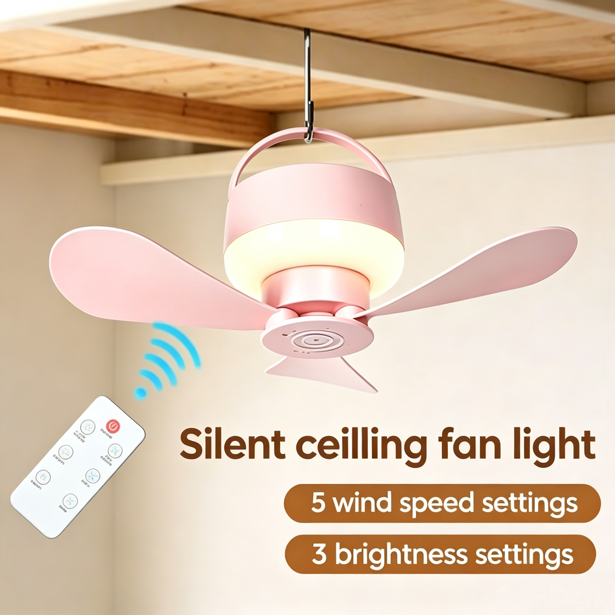 Outdoor Camping Fans - Portable With Remote Controlled Small Ceiling