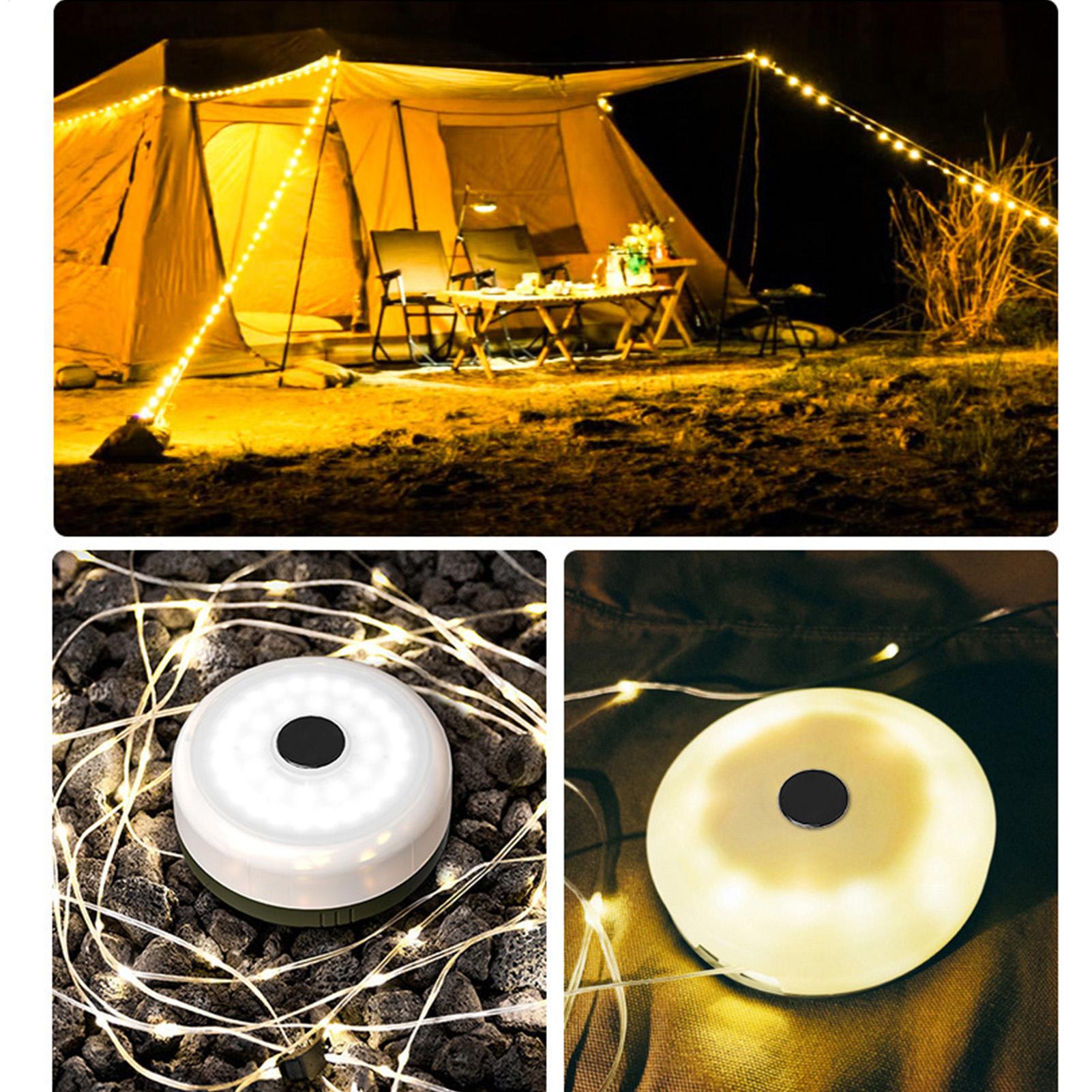 Outdoor Camping Lights String - Stretchable Camping String Light Roll 2600mAh
