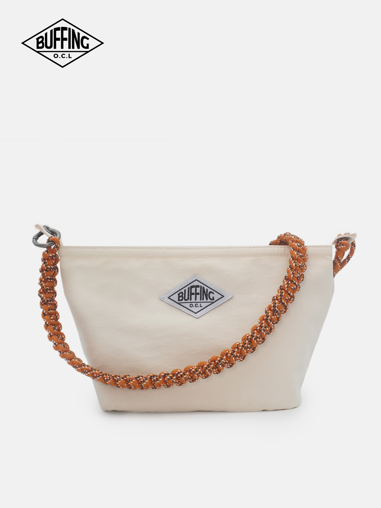 Japanese Outdoor Camping Brand - Buffing Off-White Small Crossbody Bag Japanese