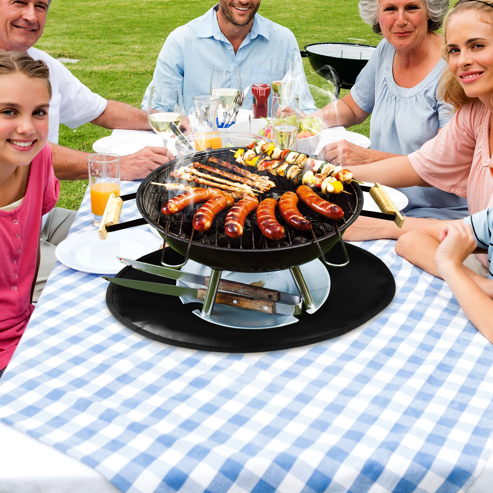 Outdoor Gas Stove - Silicone Fire Pit Mat 20 Inch