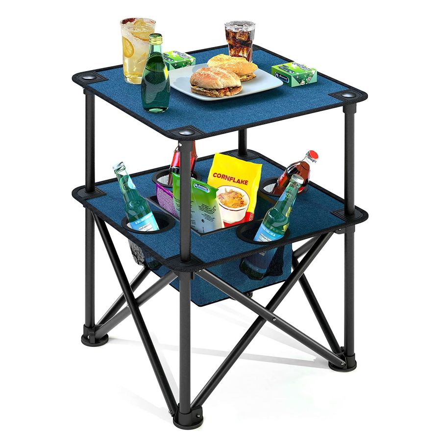 Outdoor Camping Food - Folding Camping Table, Portable Outdoor Picnic