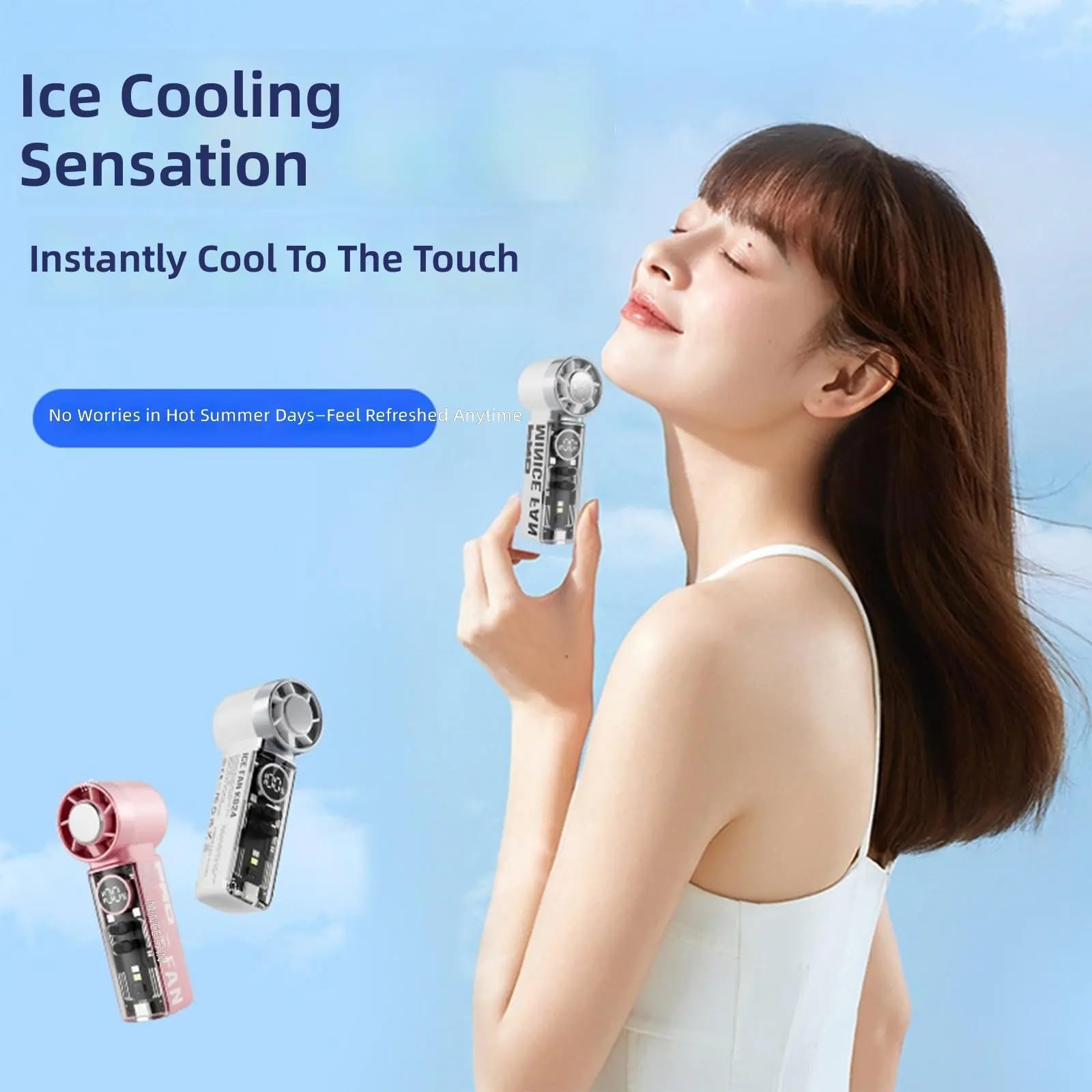 Outdoor Camping Fans - Rechargeable Mini Portable Handheld Fan, TEC
