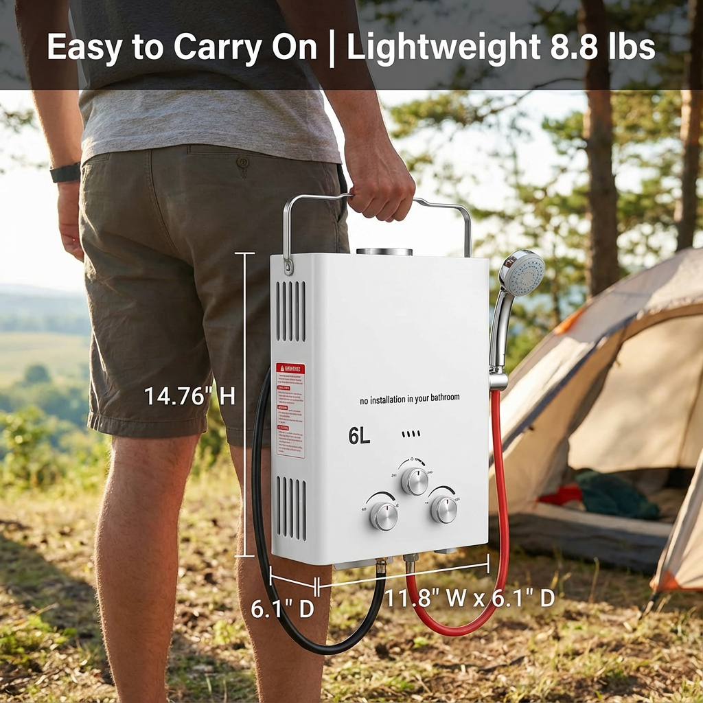 Outdoor Camping Hot Water Heater - New Portable Gas Water Heater for