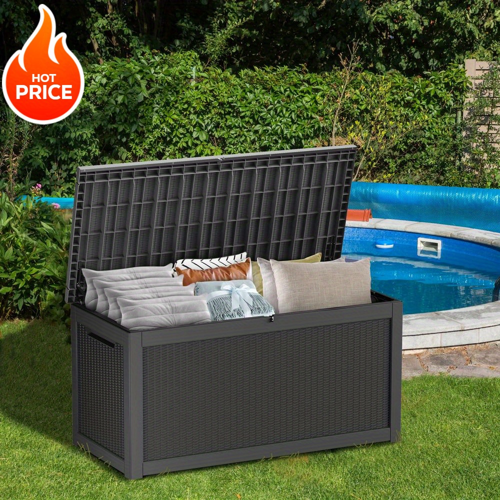 Outdoor Camping Table With Storage - TARKARI 260/230/150/129/49 Gallon Weatherproof Outdoor Storage