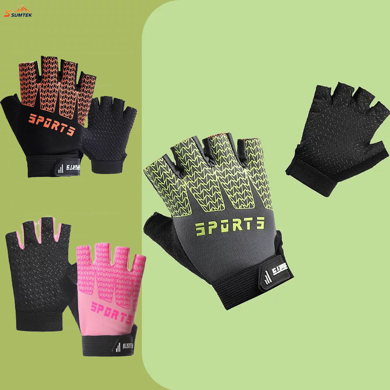 Outdoor Camping Kids Activities - 1pair Fingerless Cycling Gloves for Kids,Cycling