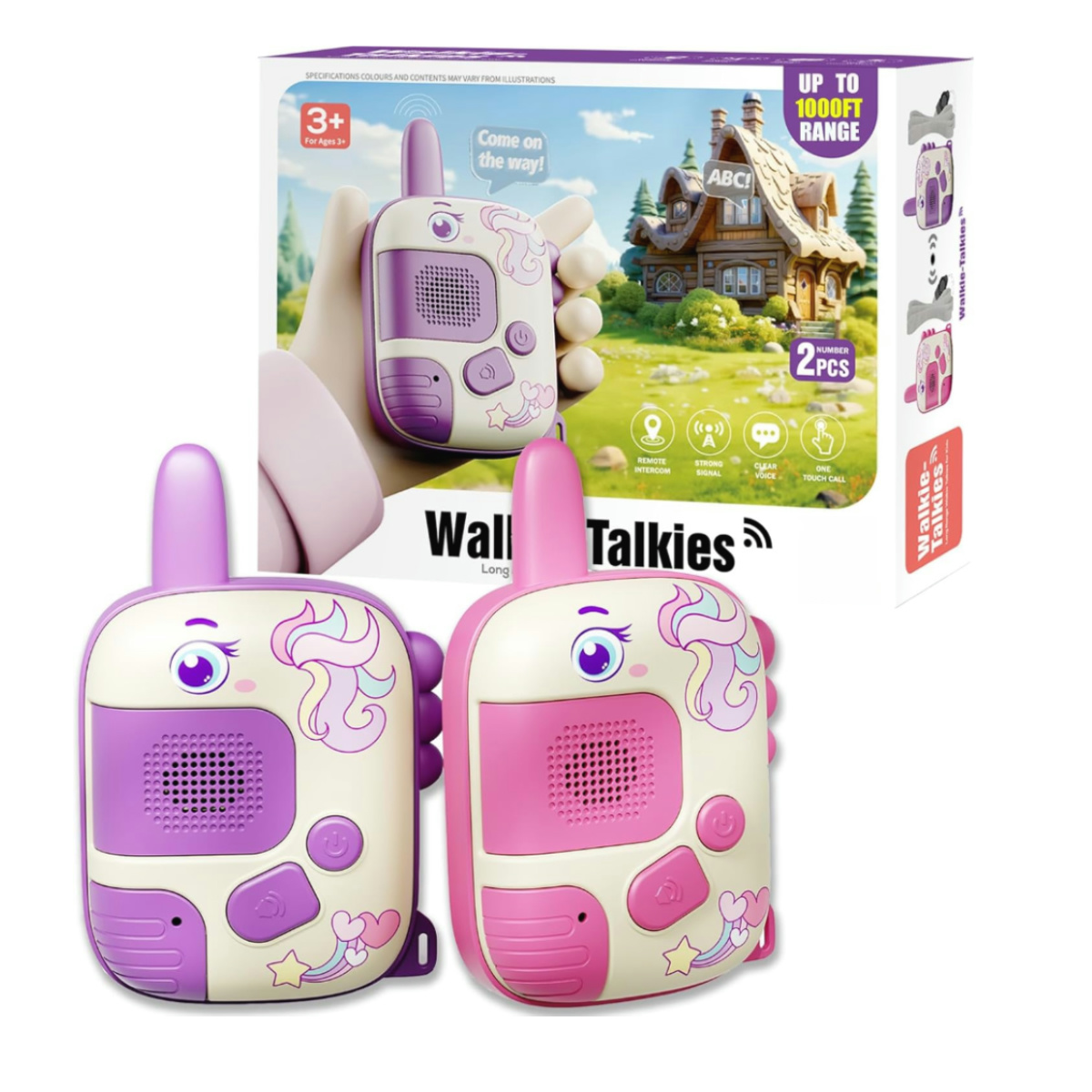 Outdoor Camping Kids Activities - 2PCS Walkie Talkie Toys for Kids,