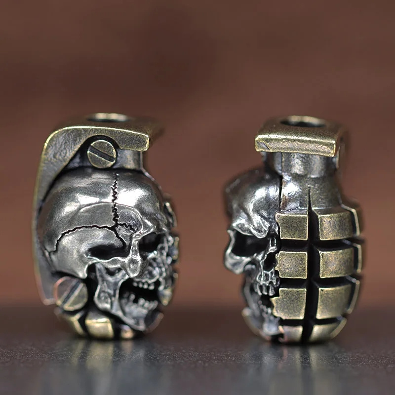 Dual Color Skull Grenade Brass - Paracord Bracelet 리뷰 및 가격