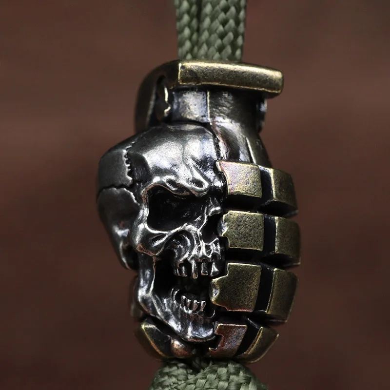 Dual Color Skull Grenade Brass - Paracord Bracelet 리뷰 및 가격