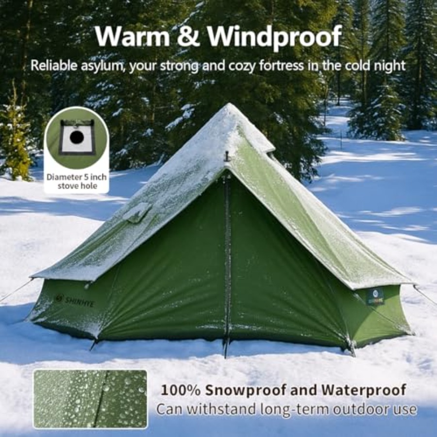 Canvas Bell Yurt Tent with Sto - Outdoor Camping And Glamping 리뷰 및 가격