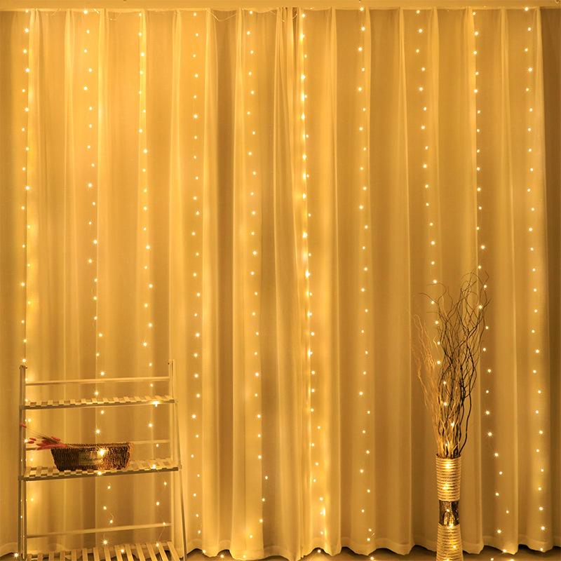 6x3M LED USB Curtain String Fa - Outdoor Camping Lights String 리뷰 및 가격