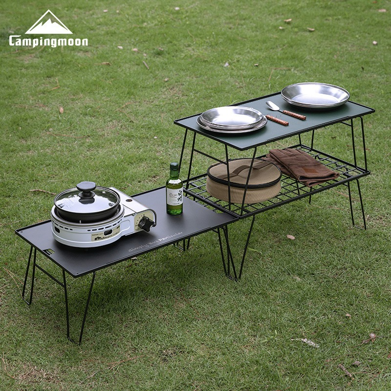 CAMPINGMOON T-235-2T Portable  - Outdoor Camping Table With Storage 리뷰 및 가격