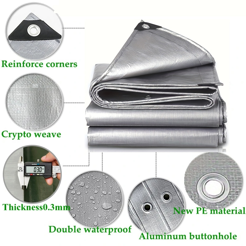 Large Tarp 3mx5 6 8 4x4 5 6 8  - Outdoor Camping Automatic Quick Opening Tent 리뷰 및 가격