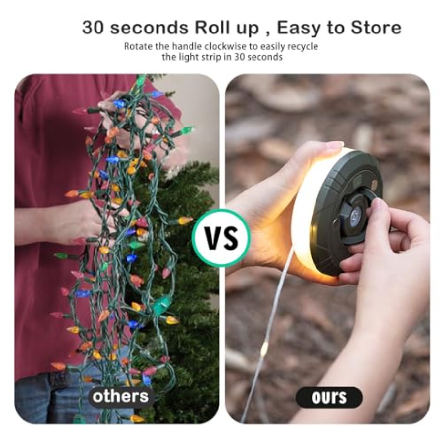 2-Pack Camping String Lights,  - Outdoor Camping Lights String 리뷰 및 가격