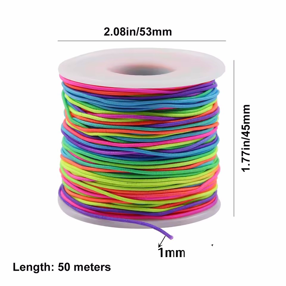 Rainbow Elastic Beading Cord,  - Paracord Bracelet 리뷰 및 가격