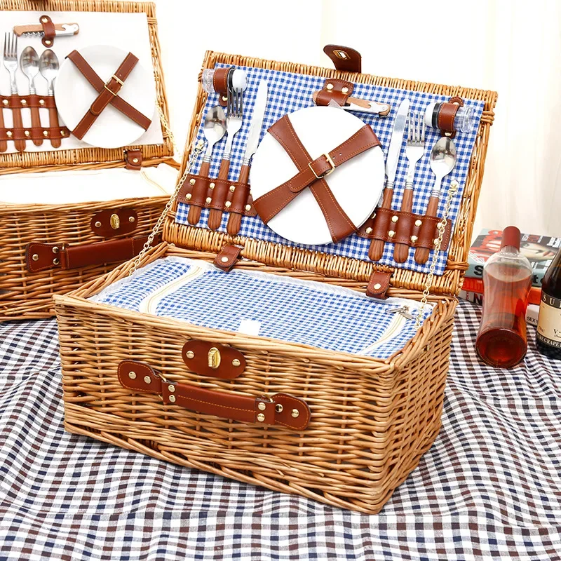 Family outing picnic basket, o - Outdoor Camping Food 리뷰 및 가격