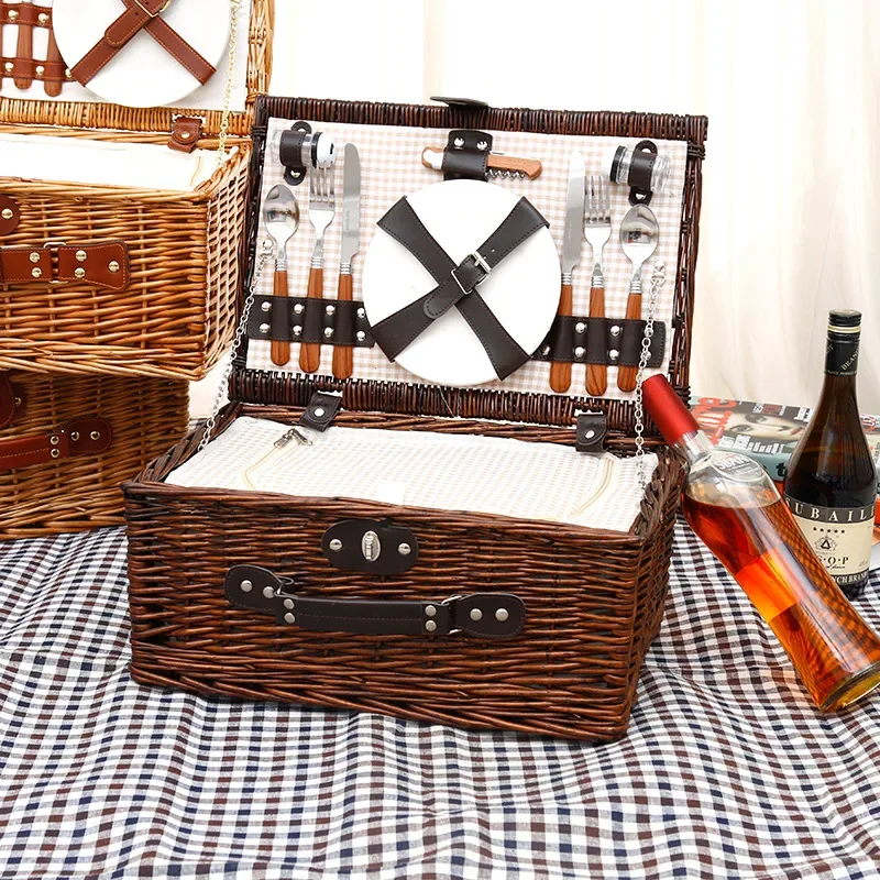 Family outing picnic basket, o - Outdoor Camping Food 리뷰 및 가격