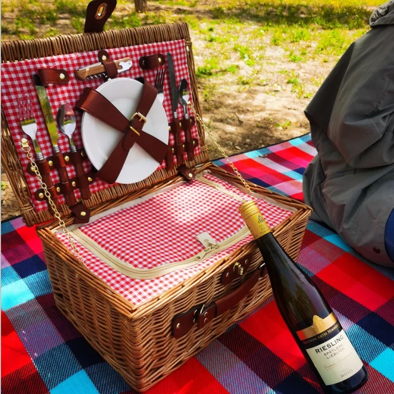Family outing picnic basket, o - Outdoor Camping Food 리뷰 및 가격