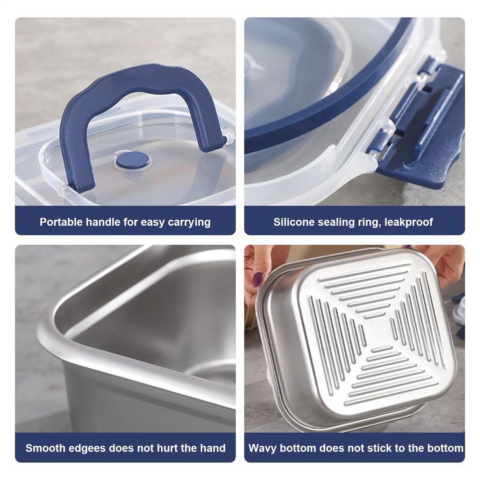 Stainless Lunch Box Stainless  - Outdoor Camping Food 리뷰 및 가격