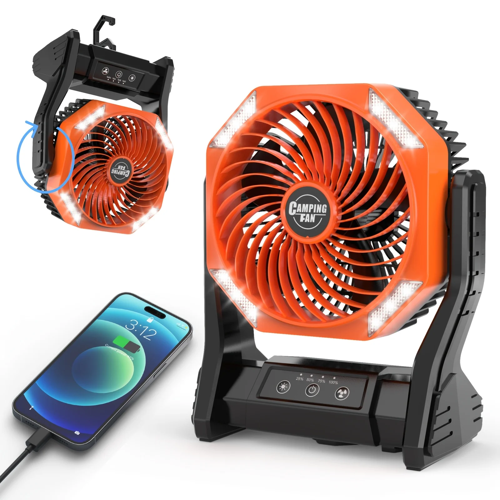 DDHOME 20000mAh Camping Fan wi - Outdoor Camping Fans 리뷰 및 가격