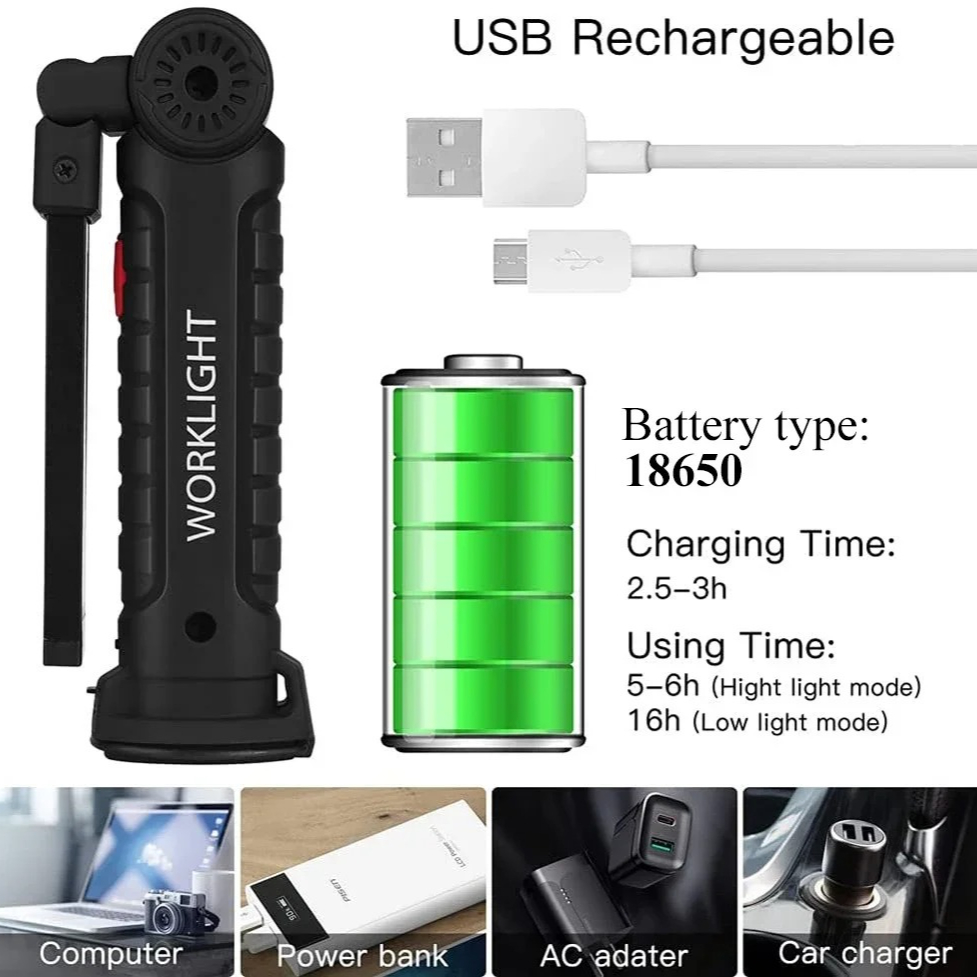 Portable COB LED Flashlight US - Camping Lantern 리뷰 및 가격