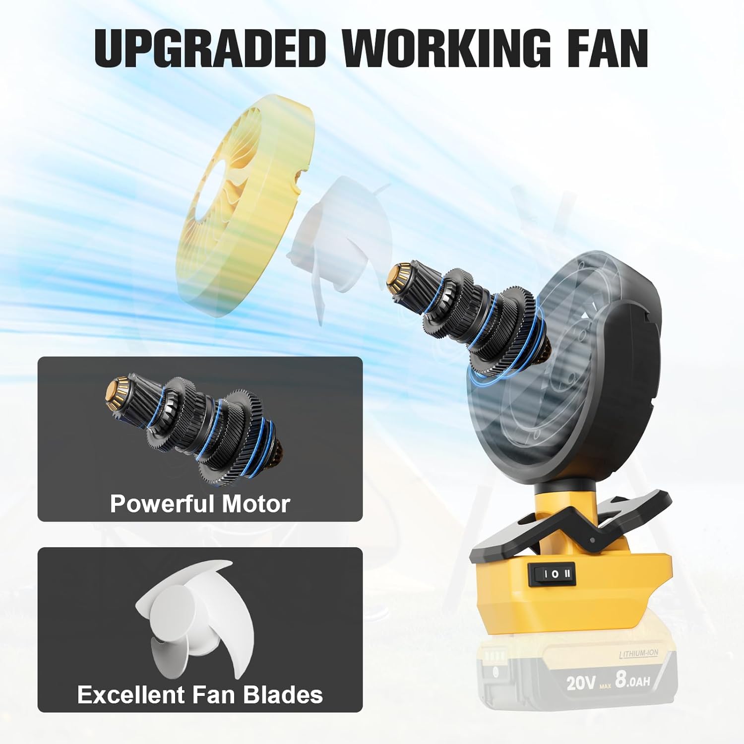 Cordless Portable Clip Fan Wit - Outdoor Camping Fans 리뷰 및 가격