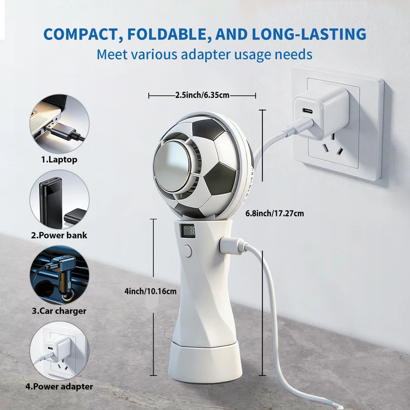 Portable Handheld Football Fan - Outdoor Camping Fans 리뷰 및 가격
