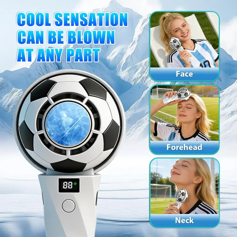 Portable Handheld Football Fan - Outdoor Camping Fans 리뷰 및 가격
