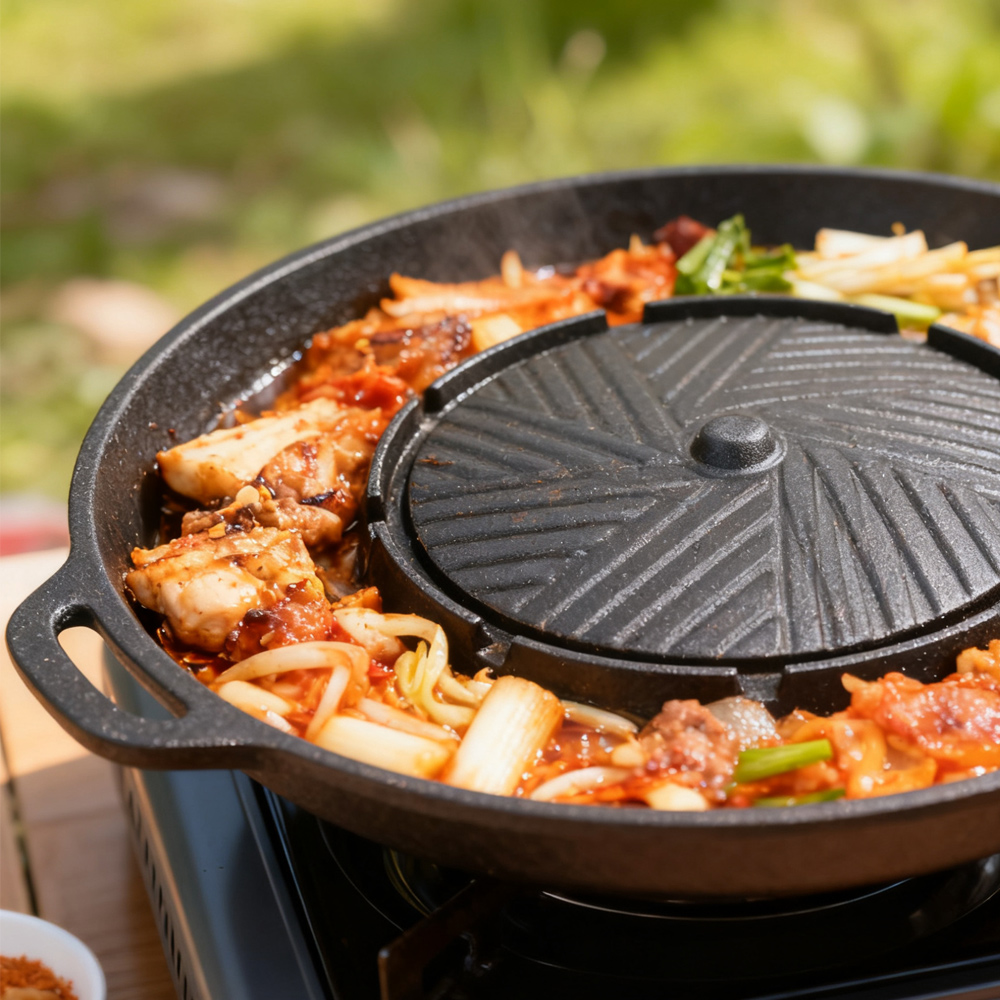 KOSUN Korean BBQ Grill Pan 2 i - Outdoor Camping Food 리뷰 및 가격