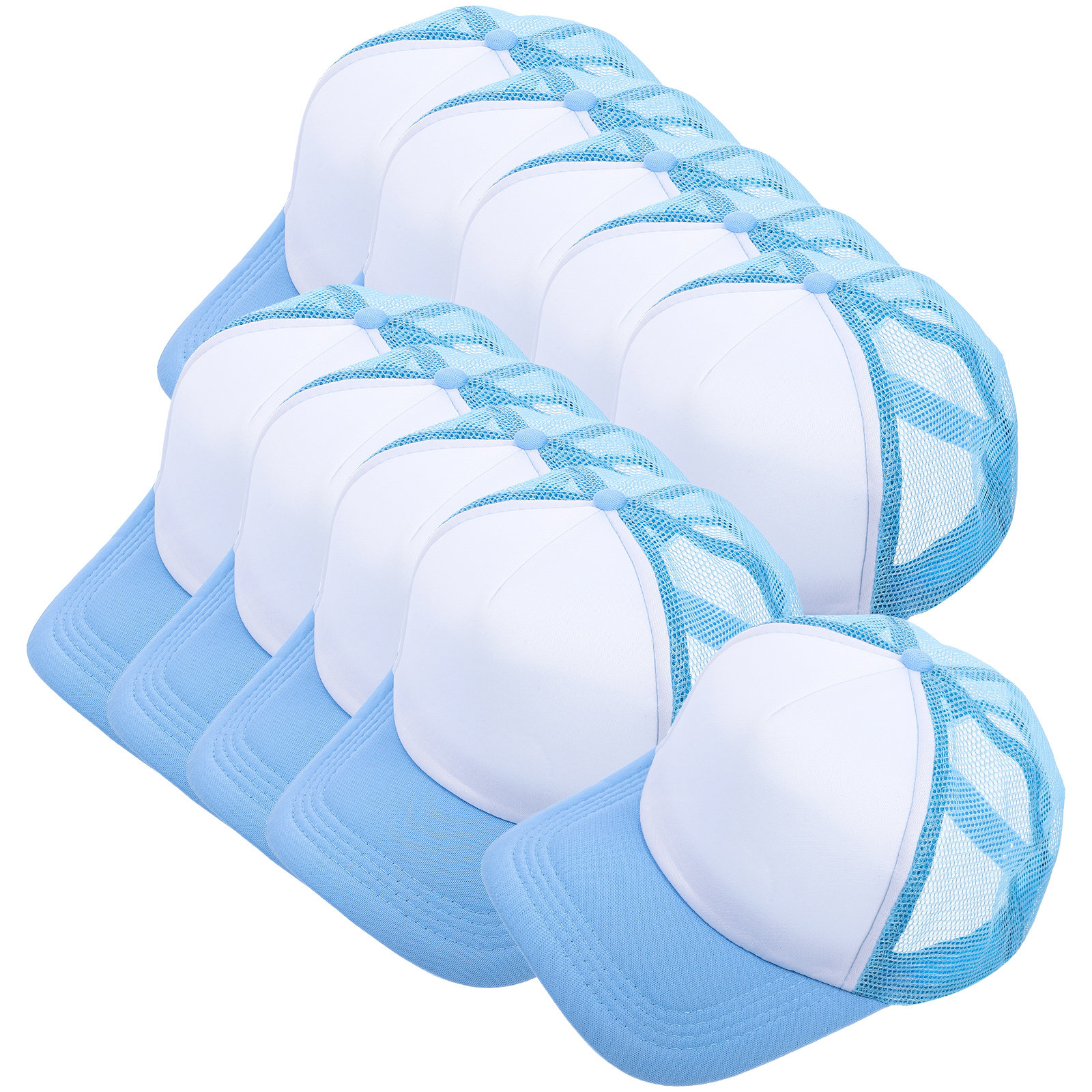 10Pcs Mesh Baseball Hat Blank  - Outdoor Camping Activities For Adults 리뷰 및 가격