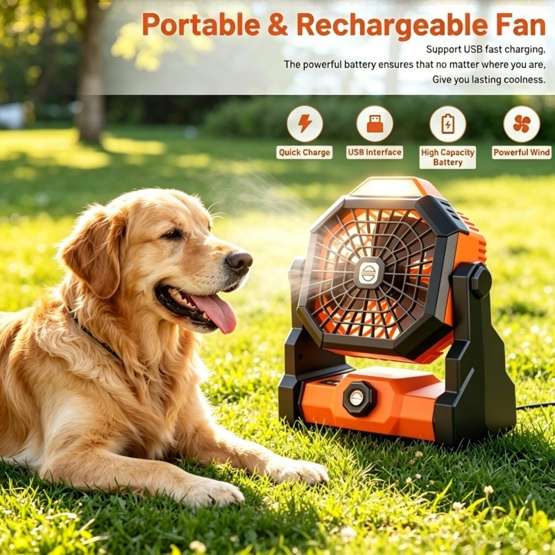 7800mAh Portable Rechargeable  - Outdoor Camping Fans 리뷰 및 가격