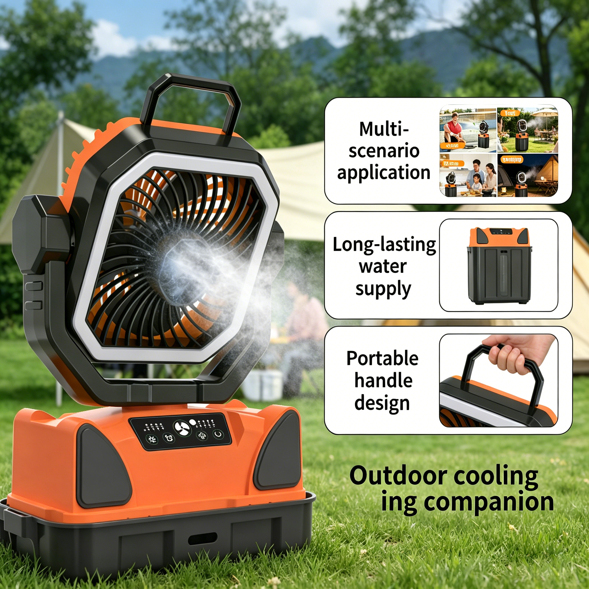 30000mAh Spray Camping Fan wit - Outdoor Camping Fans 리뷰 및 가격