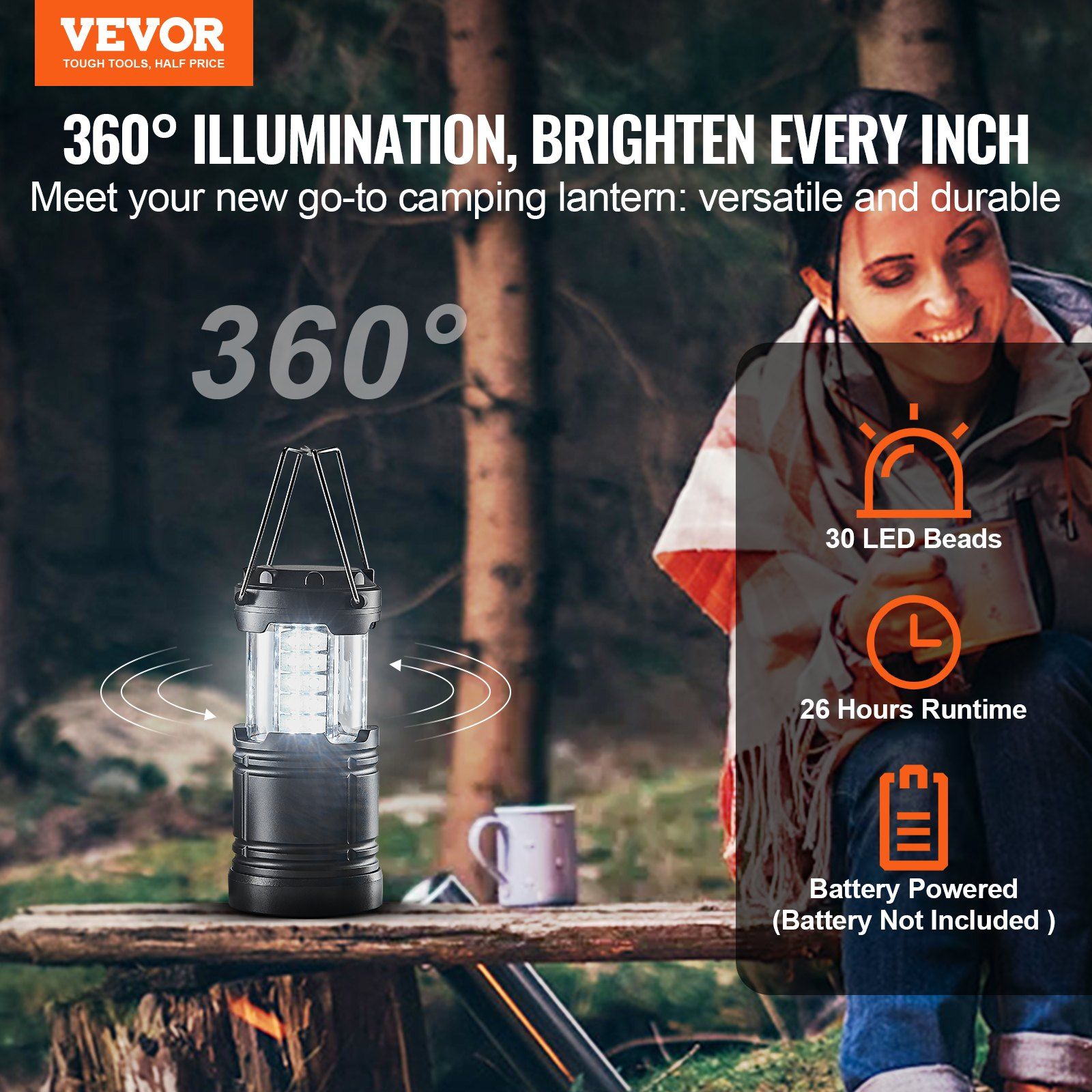 Set of 4 Collapsible LED Campi - Camping Lantern 리뷰 및 가격