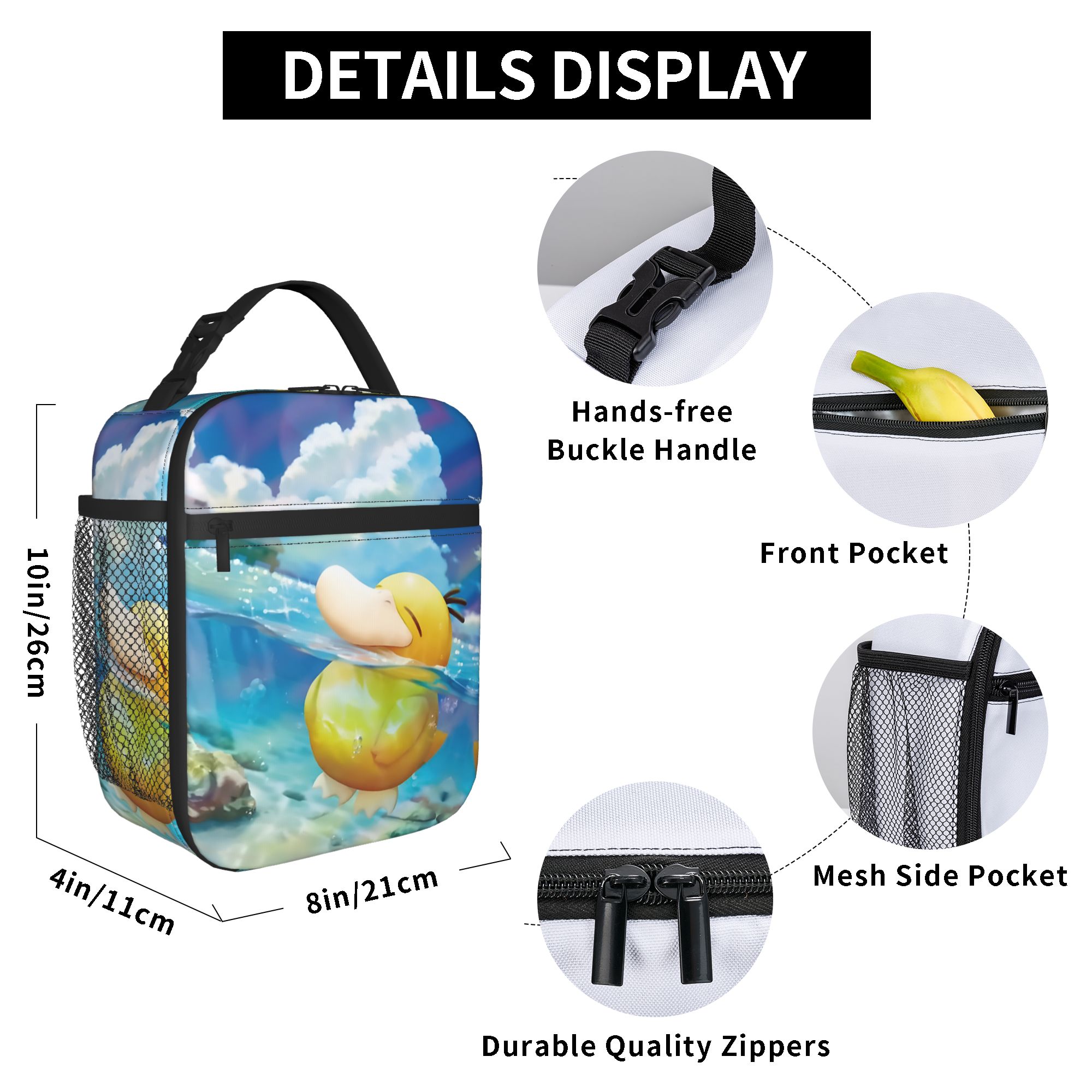 Custom P-Psyducks Insulated Lu - Outdoor Camping Food 리뷰 및 가격