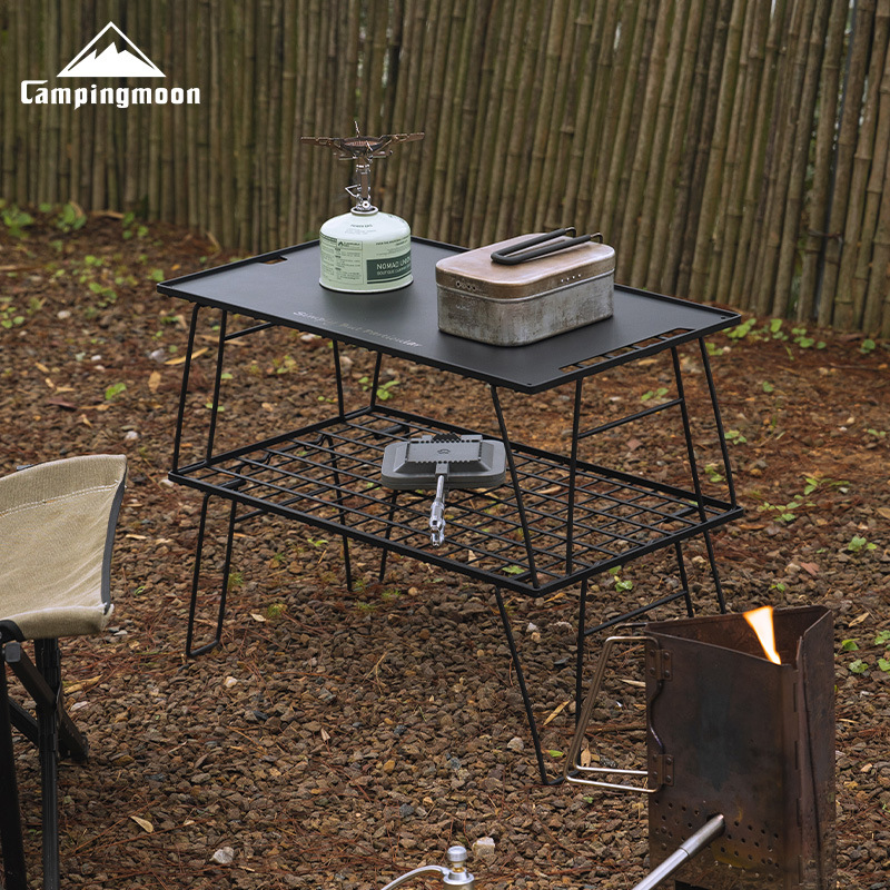 CAMPINGMOON T-235-2T 2Layers P - Outdoor Camping Table With Storage 리뷰 및 가격