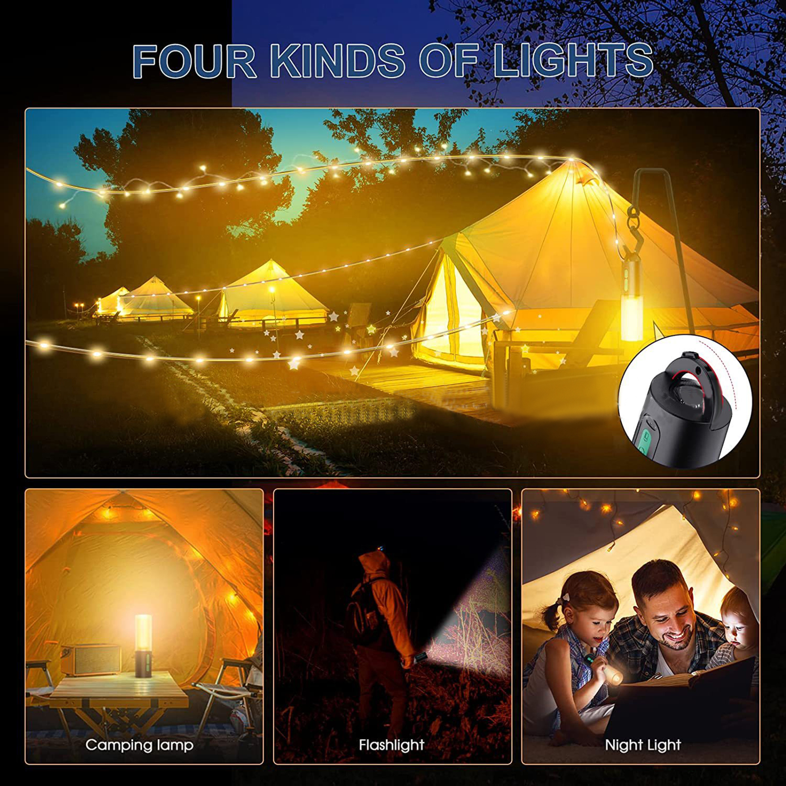 Outdoor Camping Lantern Emerge - Outdoor Camping Lights String 리뷰 및 가격