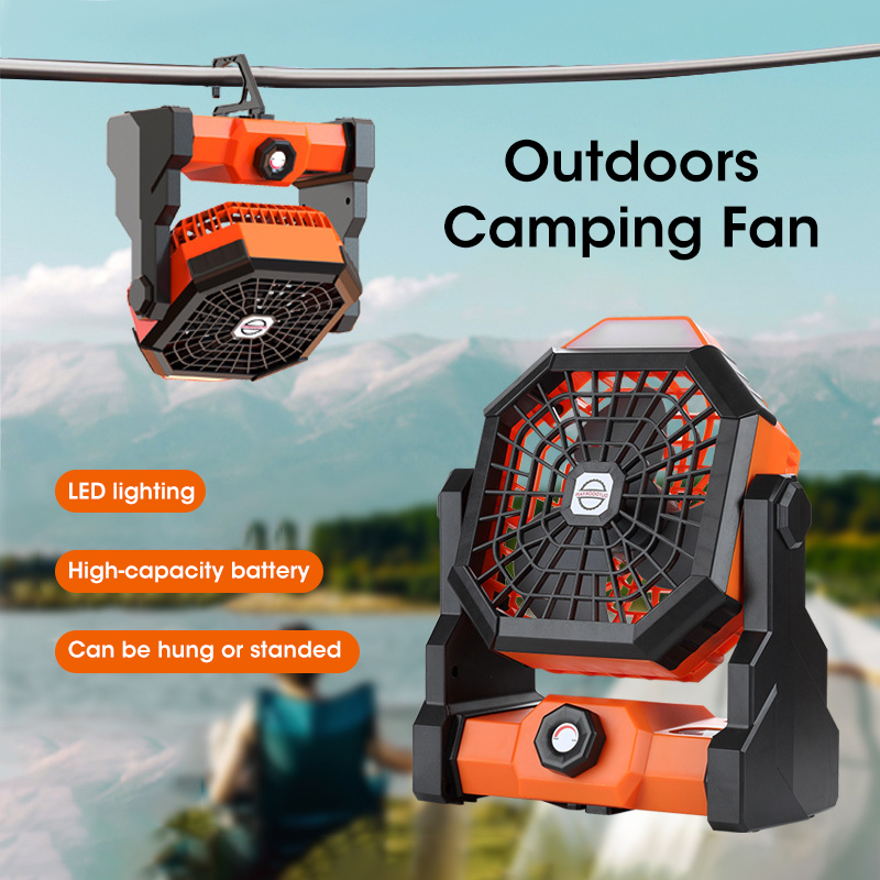 10000mAh Camping Fan with LED  - Outdoor Camping Fans 리뷰 및 가격