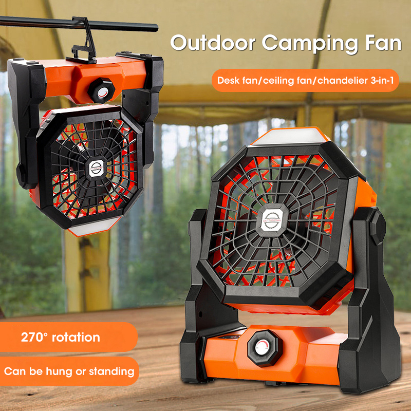 10000mAh Camping Fan with LED  - Outdoor Camping Fans 리뷰 및 가격