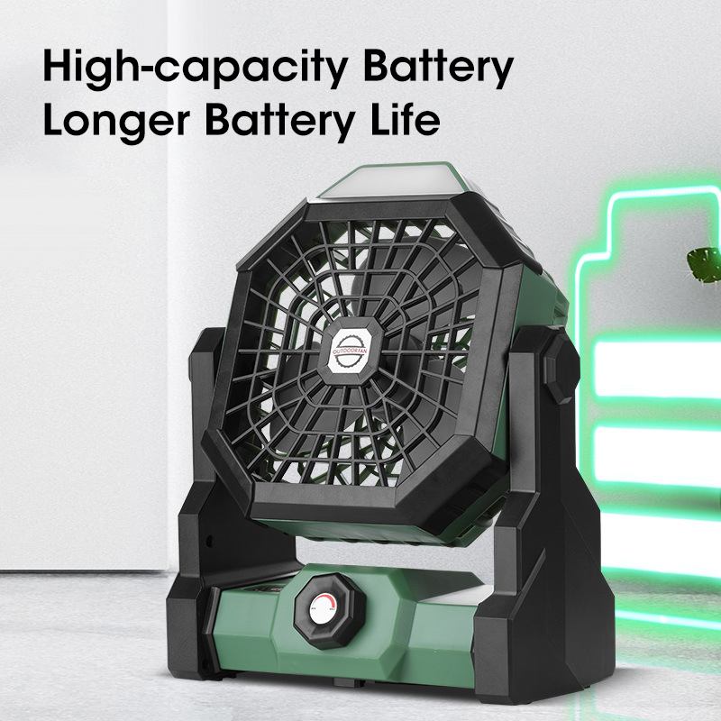10000mAh Camping Fan with LED  - Outdoor Camping Fans 리뷰 및 가격