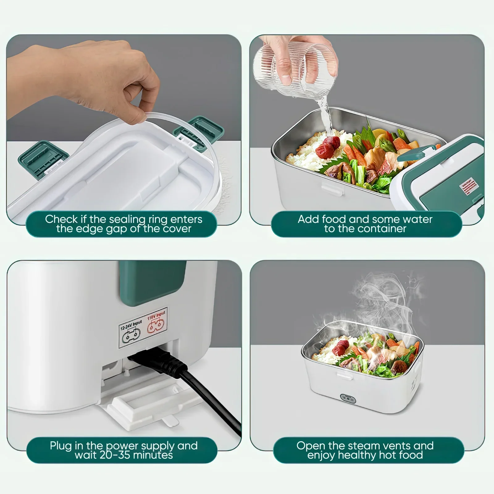 Electric Lunch Box Food Warmer - Outdoor Camping Food 리뷰 및 가격