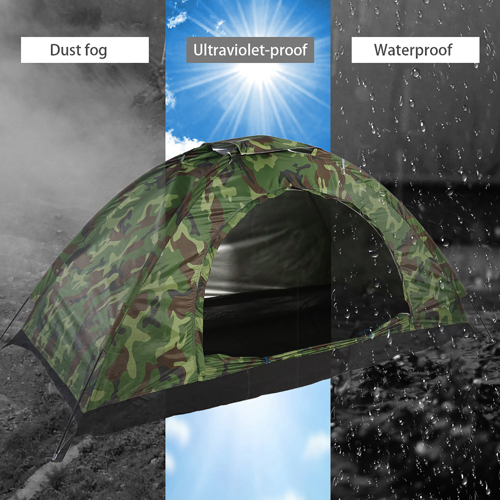 Camouflage Tent One Person Ten - Outdoor Camping Automatic Quick Opening Tent 리뷰 및 가격