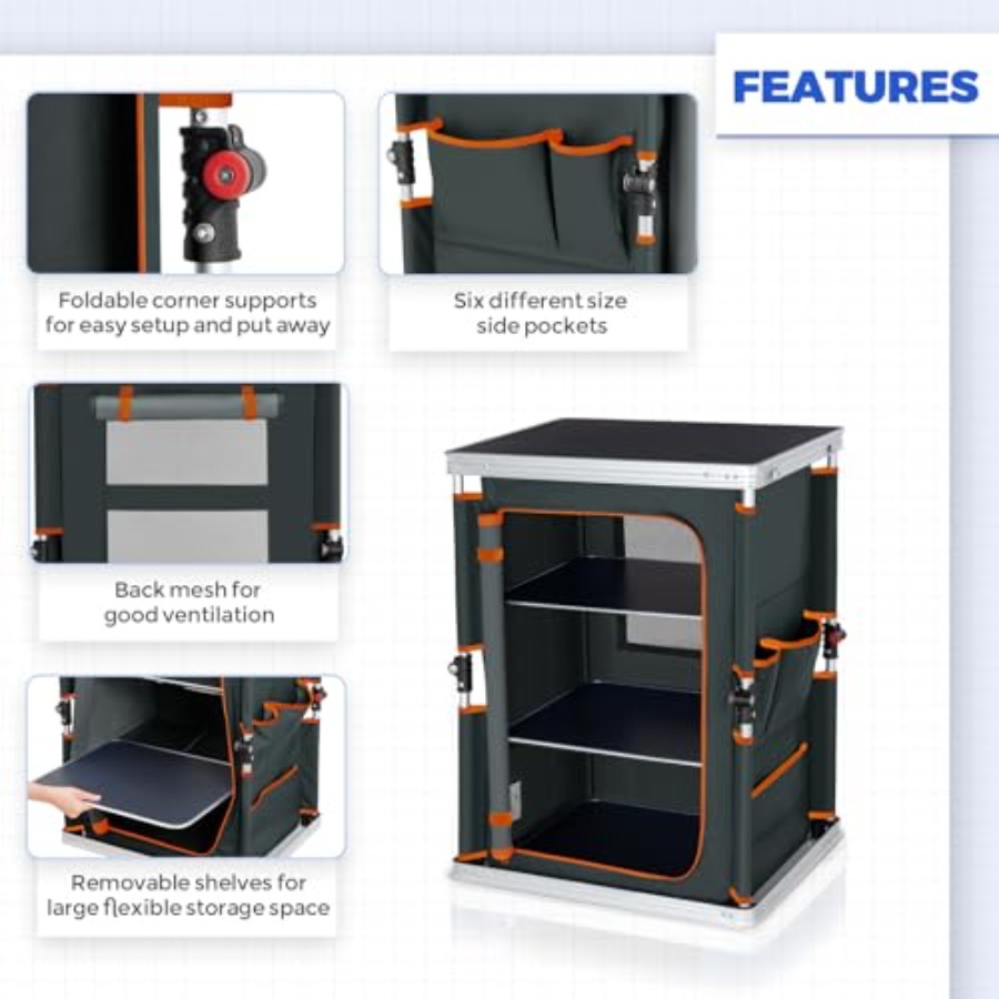 Outdoor Folding Camping Table  - Outdoor Camping Table With Storage 리뷰 및 가격
