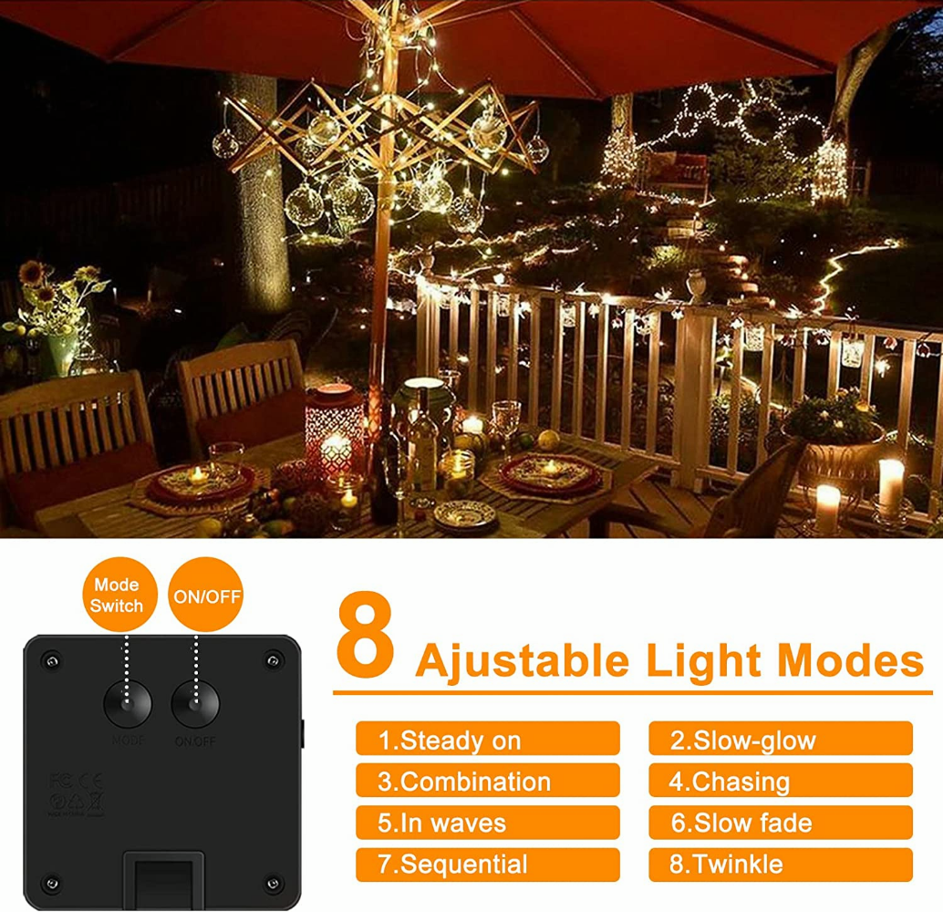 2 Pack Solar Fairy Lights 300L - Outdoor Camping Lights String 리뷰 및 가격