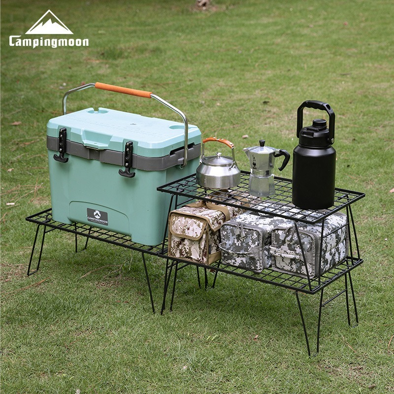CAMPINGMOON T-235 Iron Storage - Outdoor Camping Table With Storage 리뷰 및 가격