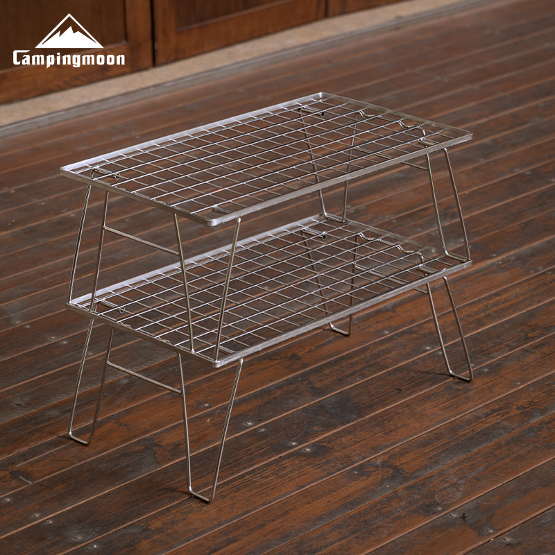 CAMPINGMOON Stainless Steel Li - Outdoor Camping Table With Storage 리뷰 및 가격