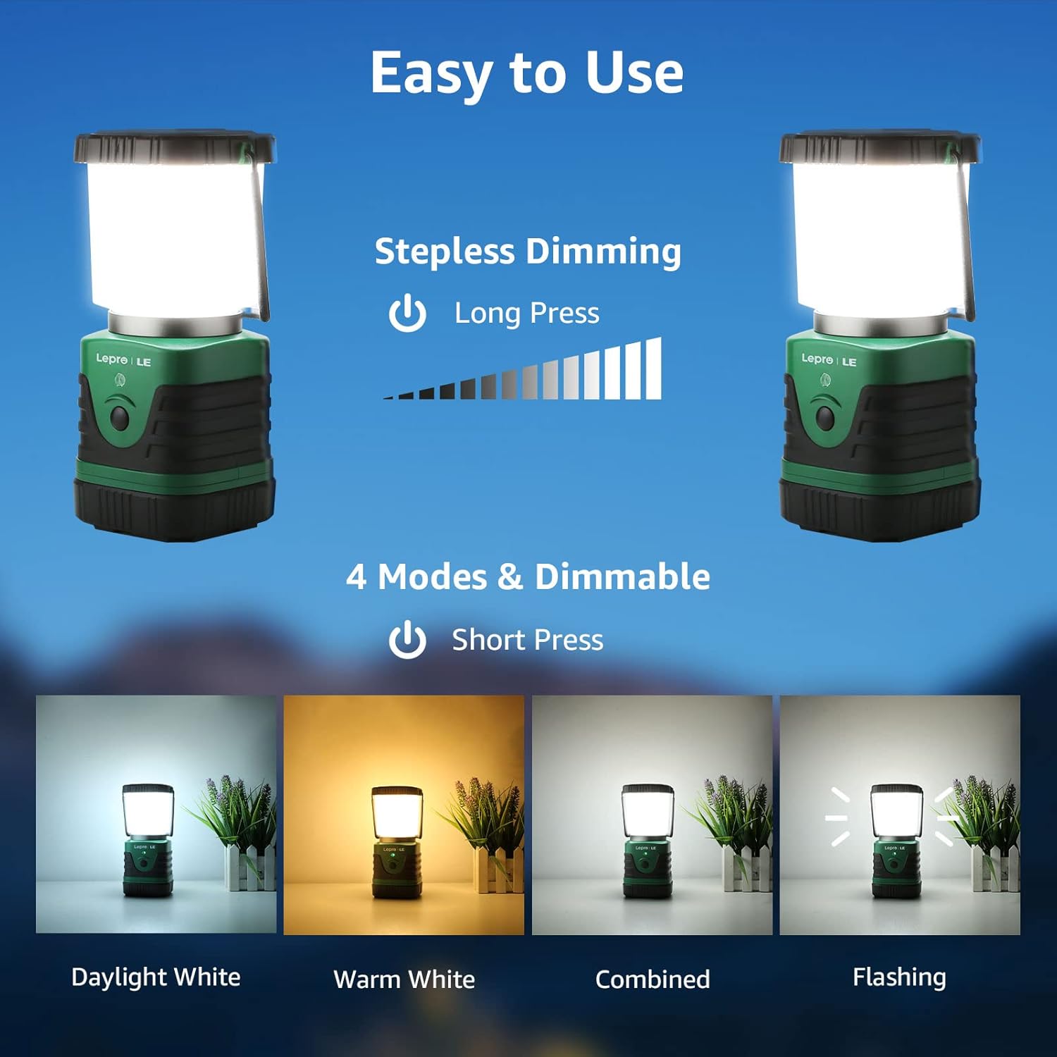 1000LM Rechargeable LED Campin - Camping Lantern 리뷰 및 가격